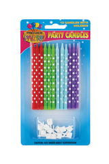 Slim Line Polka Dot Candles - 12 pack