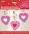 Dots & Stripes Hearts Hanging Swirl Decoration (3 pack)