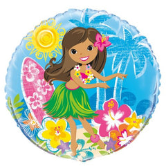 Hula Beach Party Foil Balloon - 46cm
