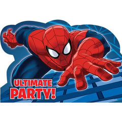 Spider Man Party Invitations (8 pack)