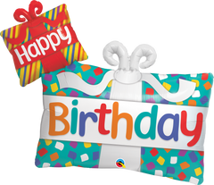 Happy Birthday Presents Jumbo Foil Balloon - 99cm