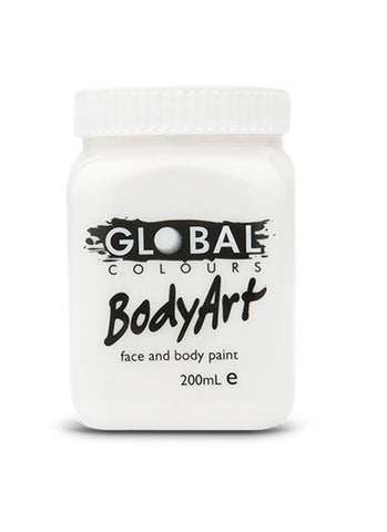 Body Art Face Paint - White - 200ml