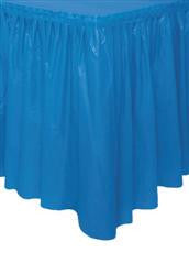 Royal Blue Plastic Table Skirt (426cm)