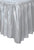 Silver Plastic Table Skirt (426cm)