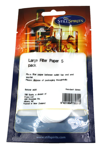 Still Spirits Large Filter Paper. 5 pack