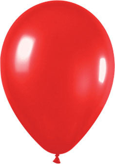 Metallic Pearl Red Balloons (25 pack)