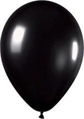 Metallic Black Balloons (25 pack)