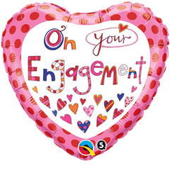 On Your Engagement Foil Balloon - 46cm