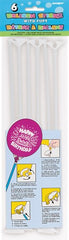 Balloon Sticks & Cups - White (6 pack)