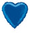 Blue Heart Foil Balloon - 46cm