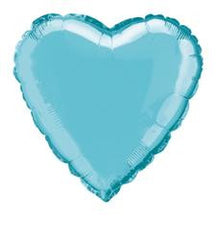 Baby Blue Heart Foil Balloon - 46cm