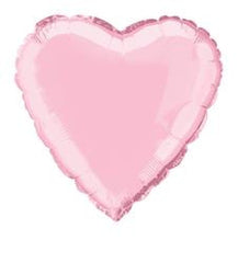 Pastel Pink Heart Foil Balloon - 46cm