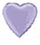 Lavender Heart Foil Balloon - 46cm