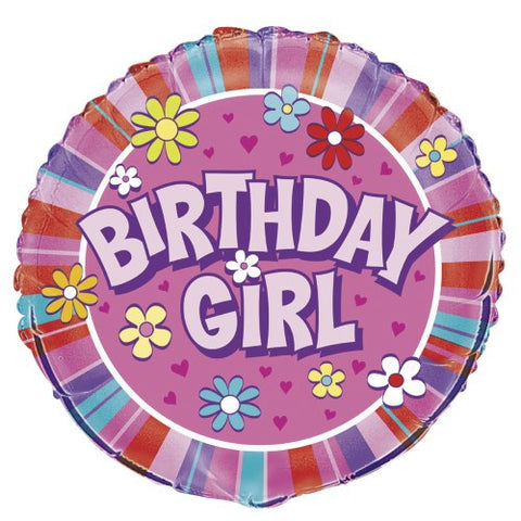 Birthday Girl Foil Balloon - 46cm