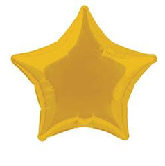 Gold Star Foil Balloon - 50cm