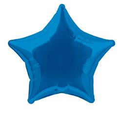 Royal Blue Star Foil Balloon - 50cm