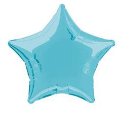 Baby Blue Star Foil Balloon - 50cm