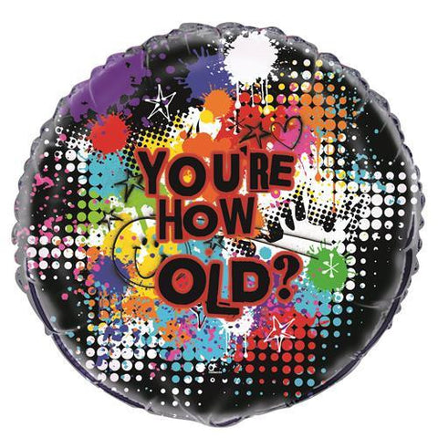 Your How Old? Foil Balloon - 46cm