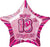 Glitz Pink - 18th Birthday Star Foil Balloon - 50cm