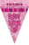 Glitz Pink Flag Banner - Happy Birthday (3.6m)