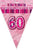 Glitz Pink Flag Banner - 60 (3.6m)