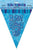Glitz Blue Flag Banner - Happy Birthday (3.6)