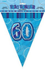 Glitz Blue Flag Banner - 60 (3.6m)
