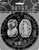 Glitz Black & Silver 80th Birthday Badge - 15cm