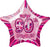 Glitz Pink - 90th Birthday Star Foil Balloon - 50cm