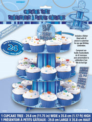 Glitz Blue - Cup Cake Tree & Sticker Sheet