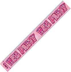 Glitz Pink Hen Party Foil Banner (3.6m)