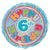 6th Birthday Prismatic Foil Balloon - 45cm