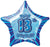 Glitz Blue - 13th Birthday Star Foil Balloon - 50cm