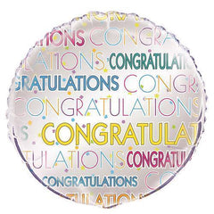 Congratulations Stars Foil Balloon - 46cm