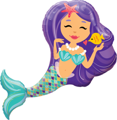 Enchanting Mermaid Jumbo Foil Balloon - 97cm