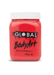 Body Art Face Paint - Brilliant Red - 200ml