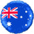 Australian Flag Foil Balloon - 46cm