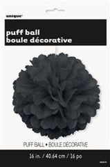 Black Puff Ball (40cm)