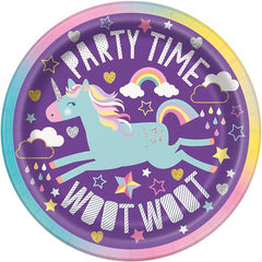 Unicorn Party Snack Plates (8 pack)