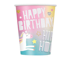 Unicorn Party Paper Cups (8 pack)