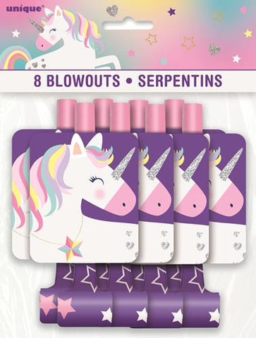 Unicorn Party Blowouts (8 pack)