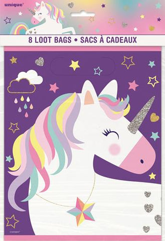 Unicorn Party Loot Bags (8 pack)