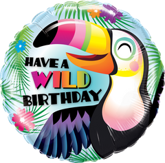 Happy Birthday Toucan Foil Balloon - 46cm