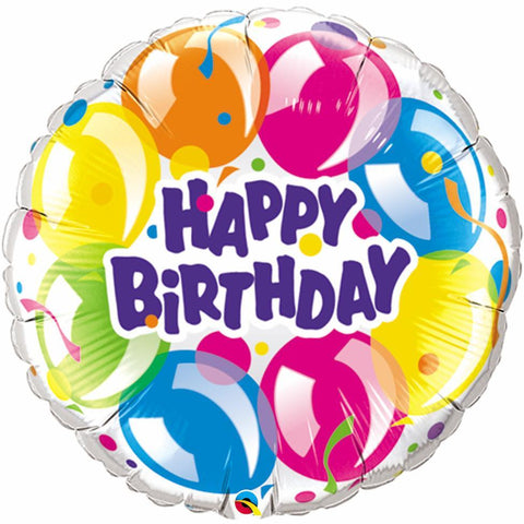 Happy Birthday Sparkling Balloons Jumbo Foil Balloon - 91cm
