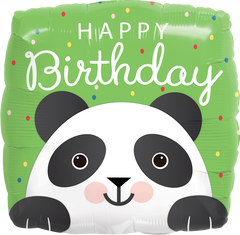 Happy Birthday Panda Foil Balloon - 46cm