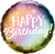 Happy Birthday Metallic Ombre & Dots Foil Balloon - 46cm
