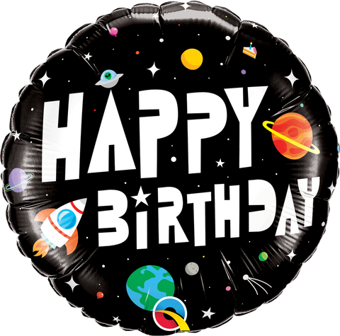 Happy Birthday Astronaut Foil Balloon - 46cm