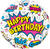 Happy Birthday Super Hero Foil Balloon - 46cm