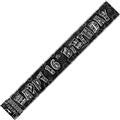 Glitz Black & Silver 16th Birthday Foil Banner