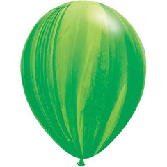 Agate Rainbow Latex Balloons - Green (1 unit)